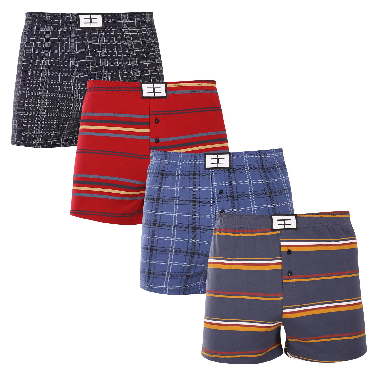 4PACK pánské trenky Nedeto vícebarevné (4NTV02)