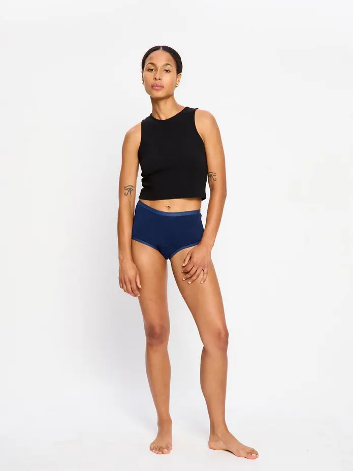 Menstruační kalhotky Modibodi Classic Full Brief Super-Overnight Night sky Blue (MKMCFBSONSB) L