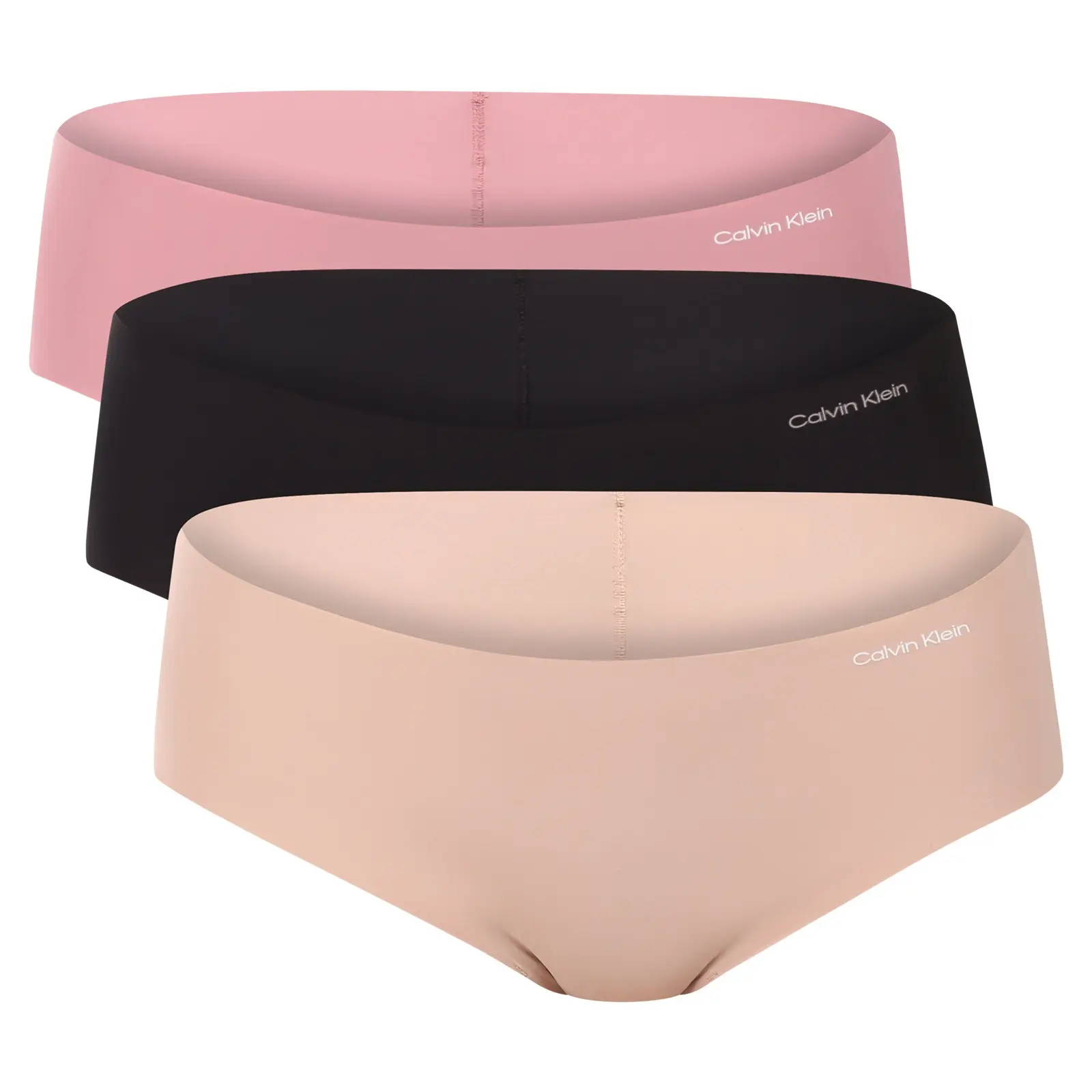 3PACK dámské kalhotky Calvin Klein bezešvé vícebarevné (QD3559E-3EV)