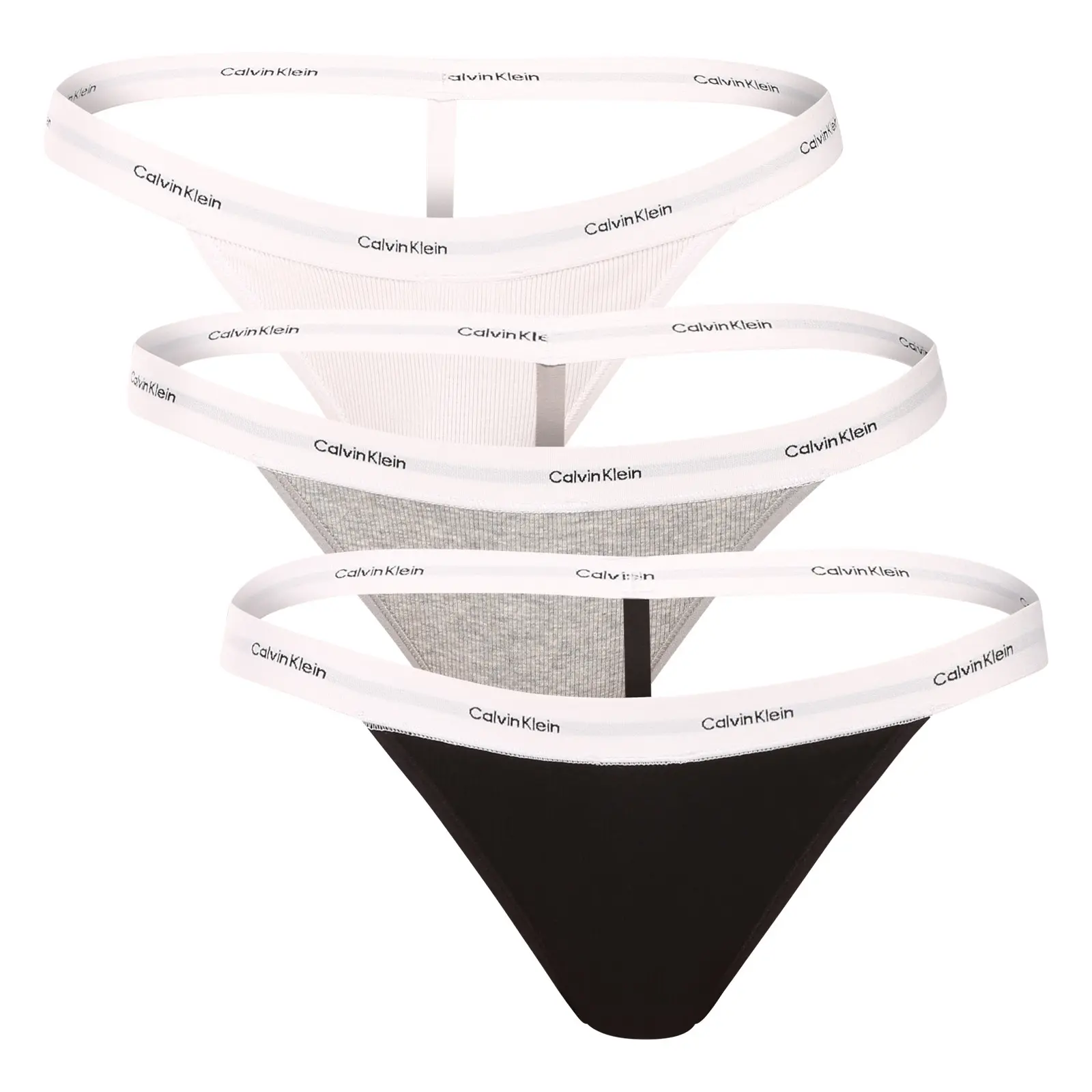 3PACK dámská tanga Calvin Klein vícebarevná (QD5308-6H3)