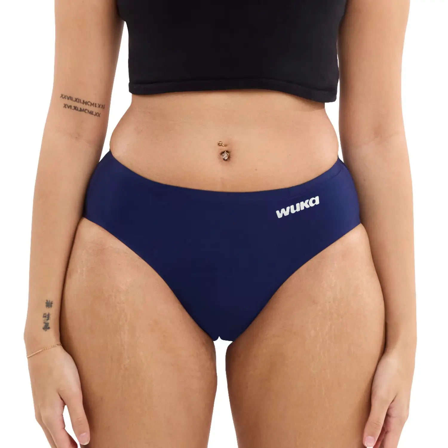 Dívčí menstruační kalhotky Wuka Stretch Seamless Heavy flow bezešvé modré (WTSSHF)