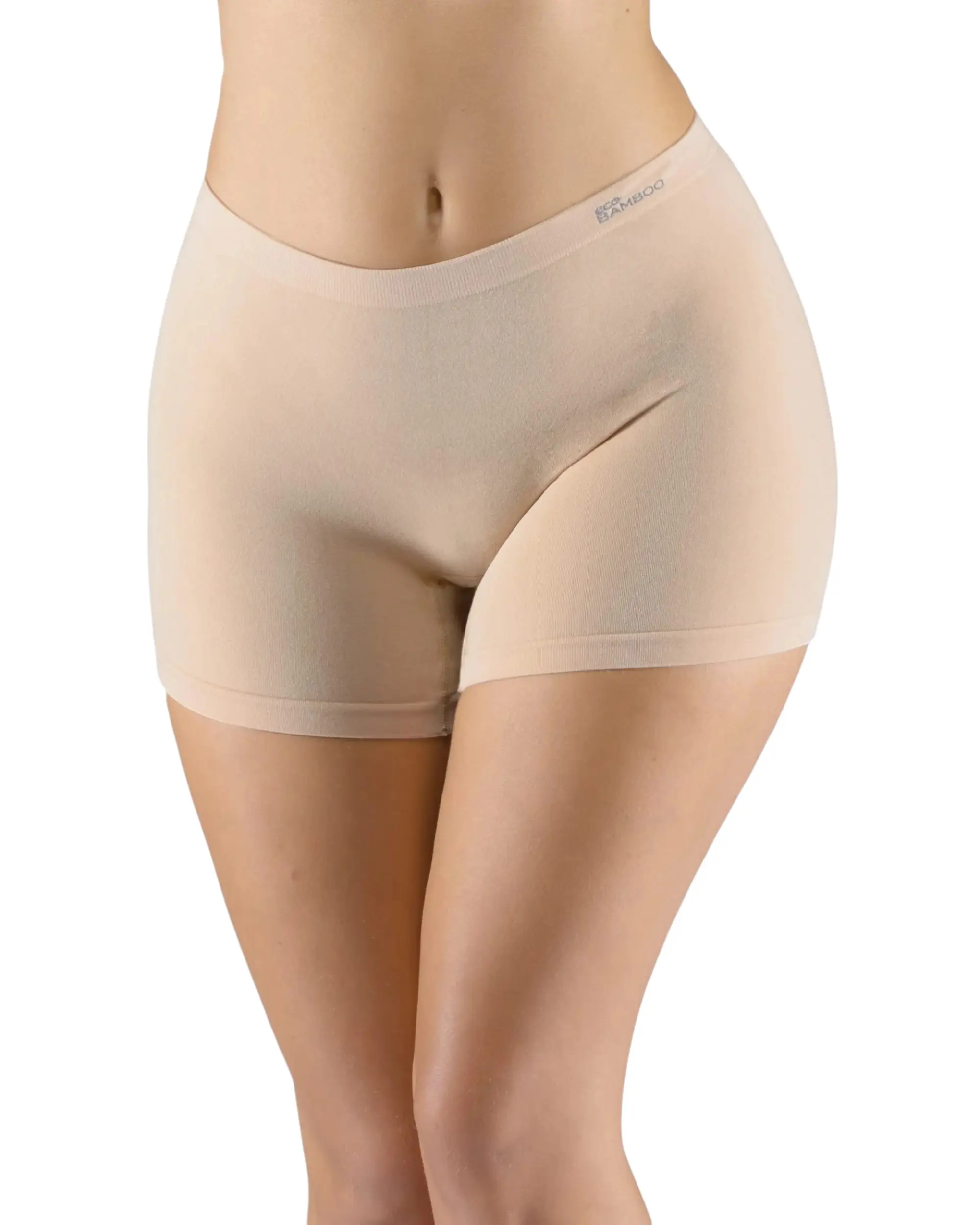 Dámské boxerky Gina bezešvé bambusové béžové (03018-MBH) XL, trenky / trenýrky