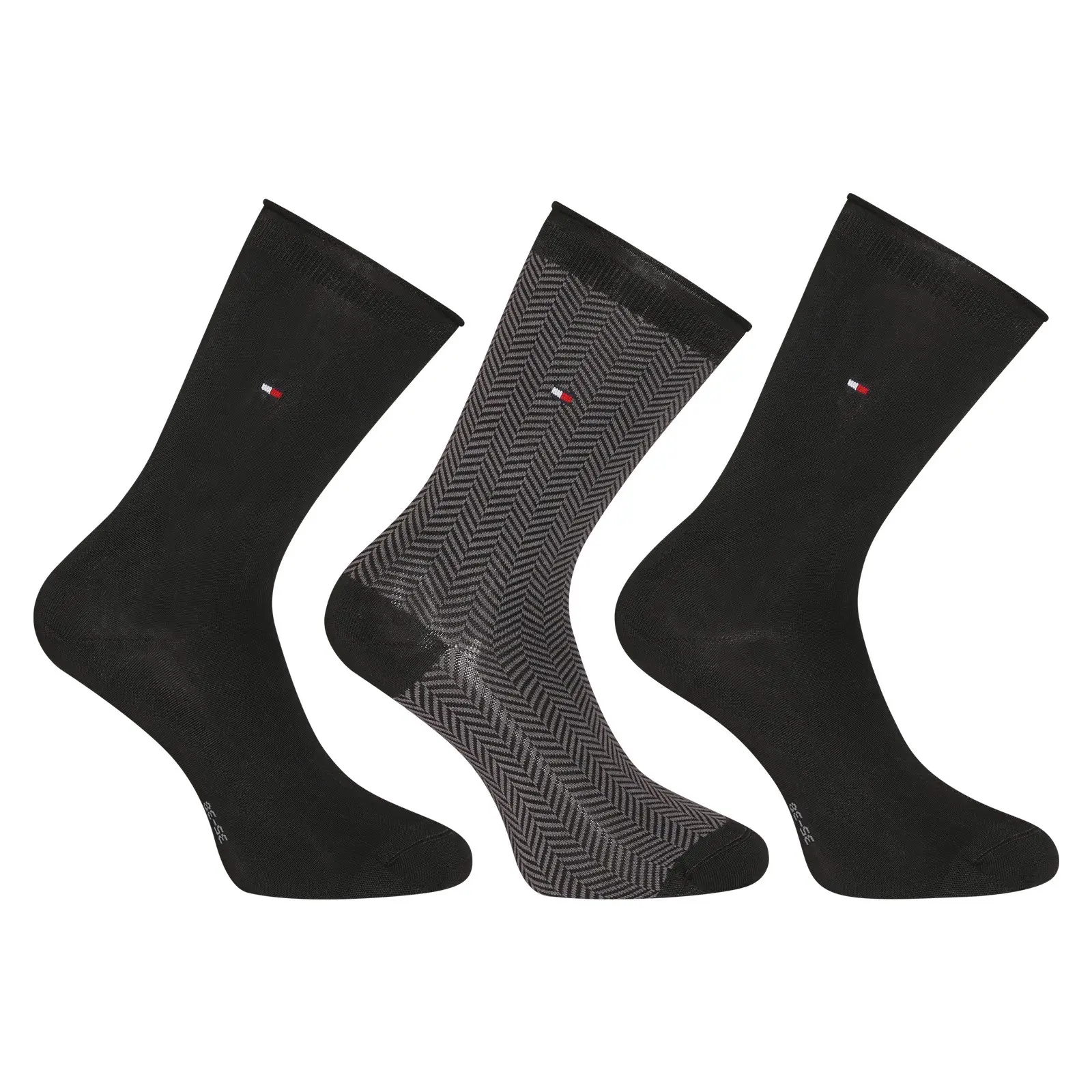 Poškozený obal - 3PACK dámské ponožky Tommy Hilfiger vícebarevné (701224920 002) M