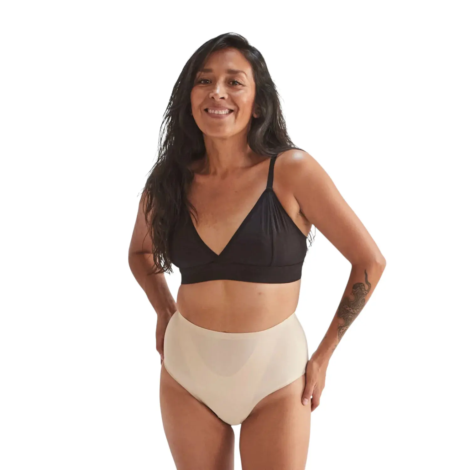 Absorpční kalhotky WUKA Drytech™ Midi Brief for light leaks béžové (WDMBFLLLN) XS - L