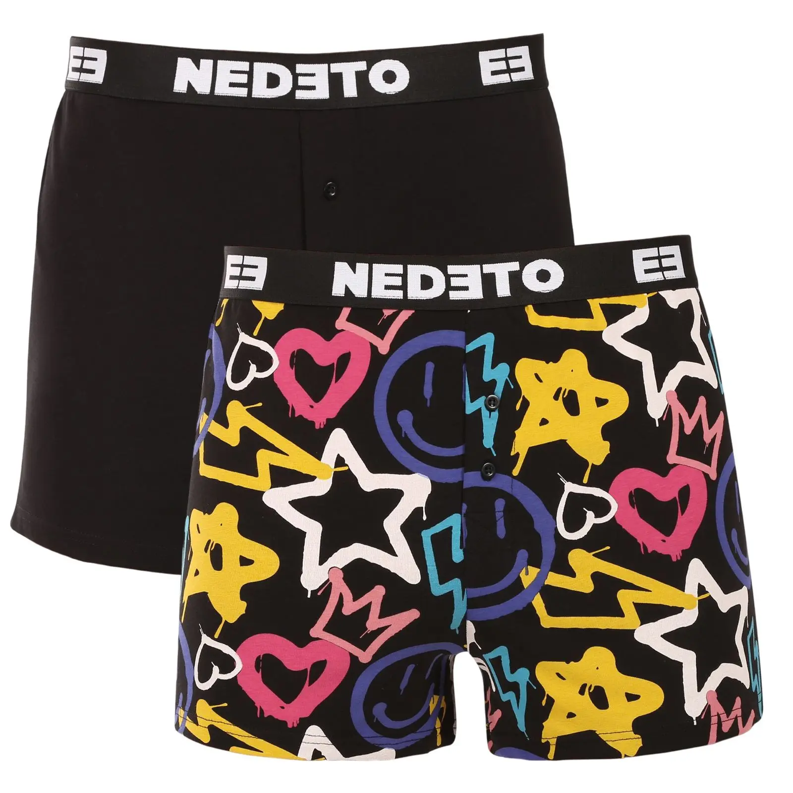 2PACK pánské trenky Nedeto vícebarevné (2NGV06)