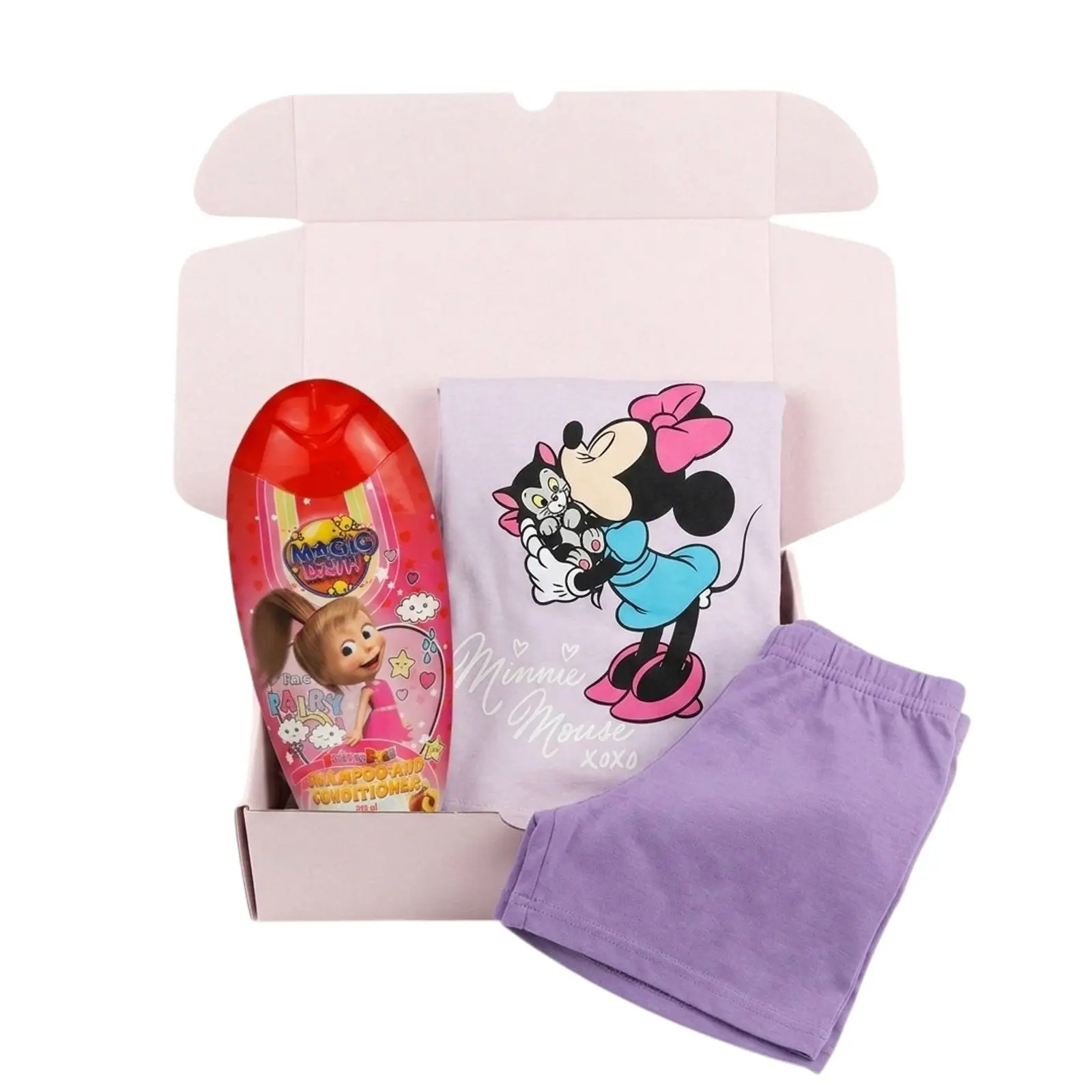 Dívčí dárková sada pyžamo Minnie a šampón Máša a medvěd (2TAKJT2)