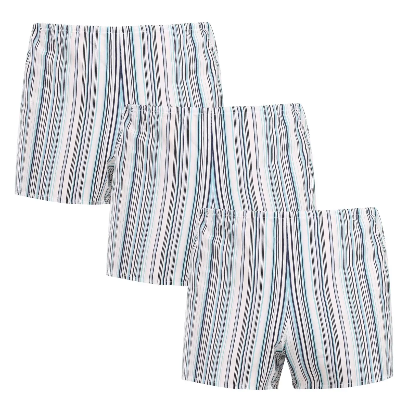 3PACK Klasické pánské trenky Foltýn světlé proužky (3xK59)