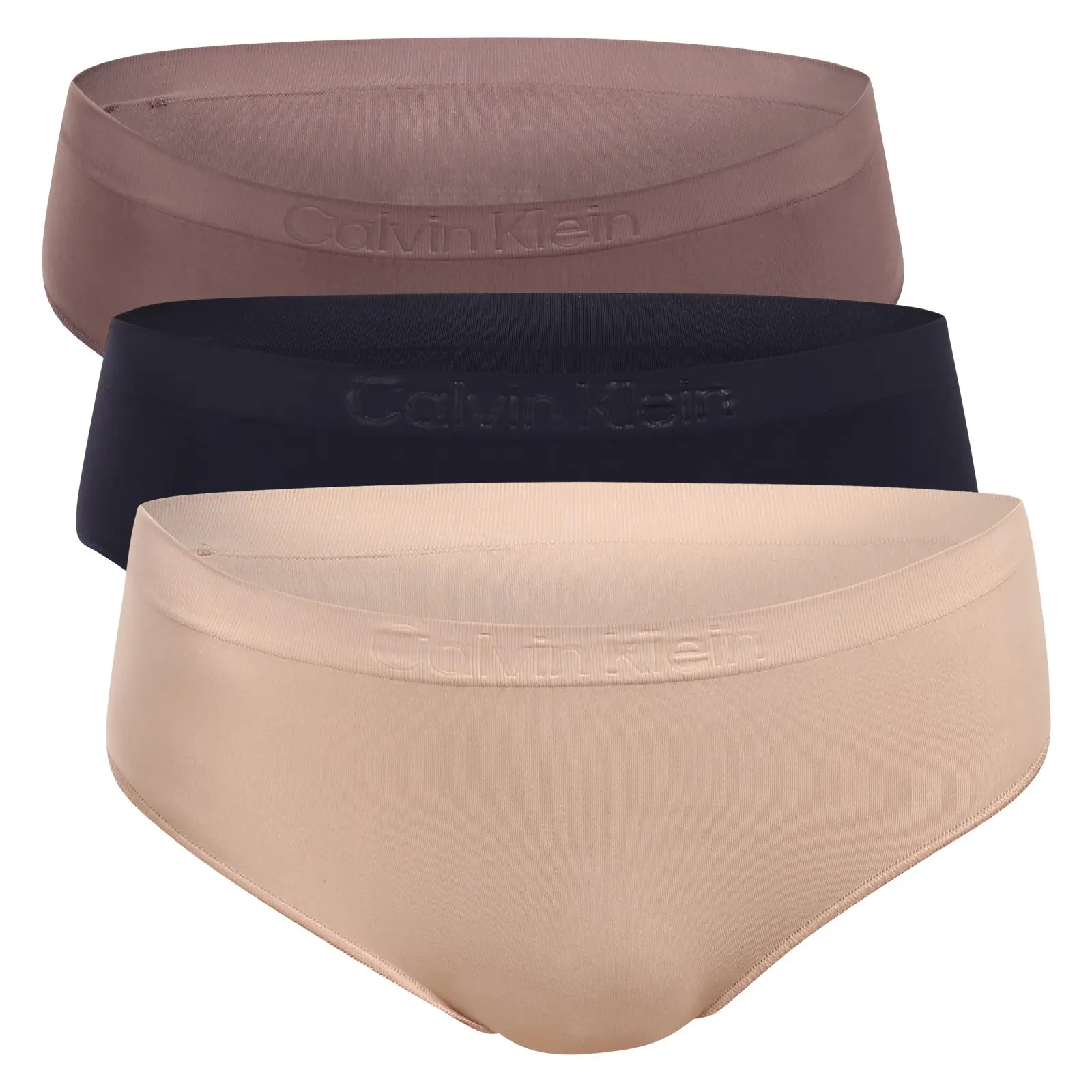 3PACK dámské kalhotky Calvin Klein bezešvé vícebarevné (QD5212-3EQ)