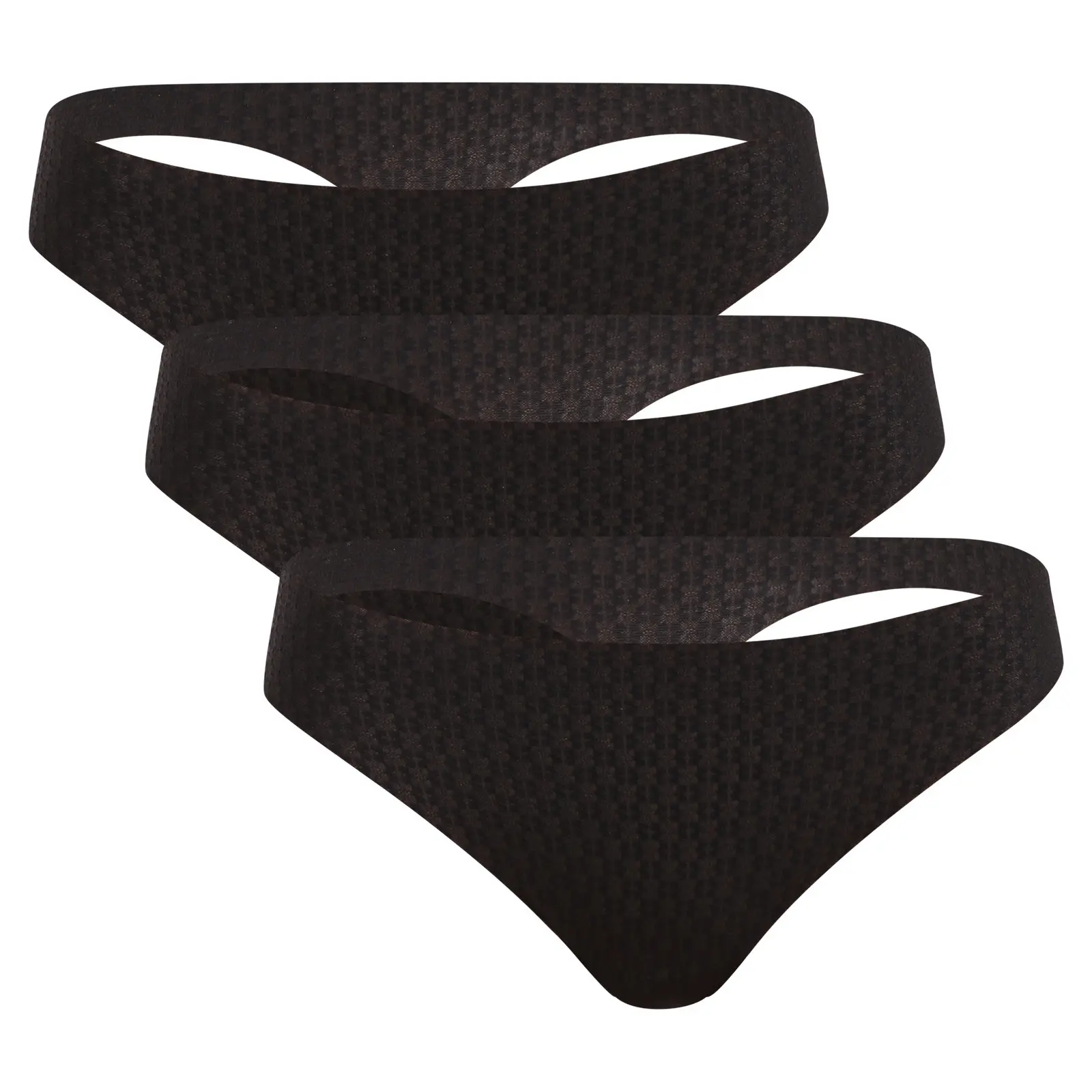 3PACK dámská tanga Under Armour černá (1390412 001)