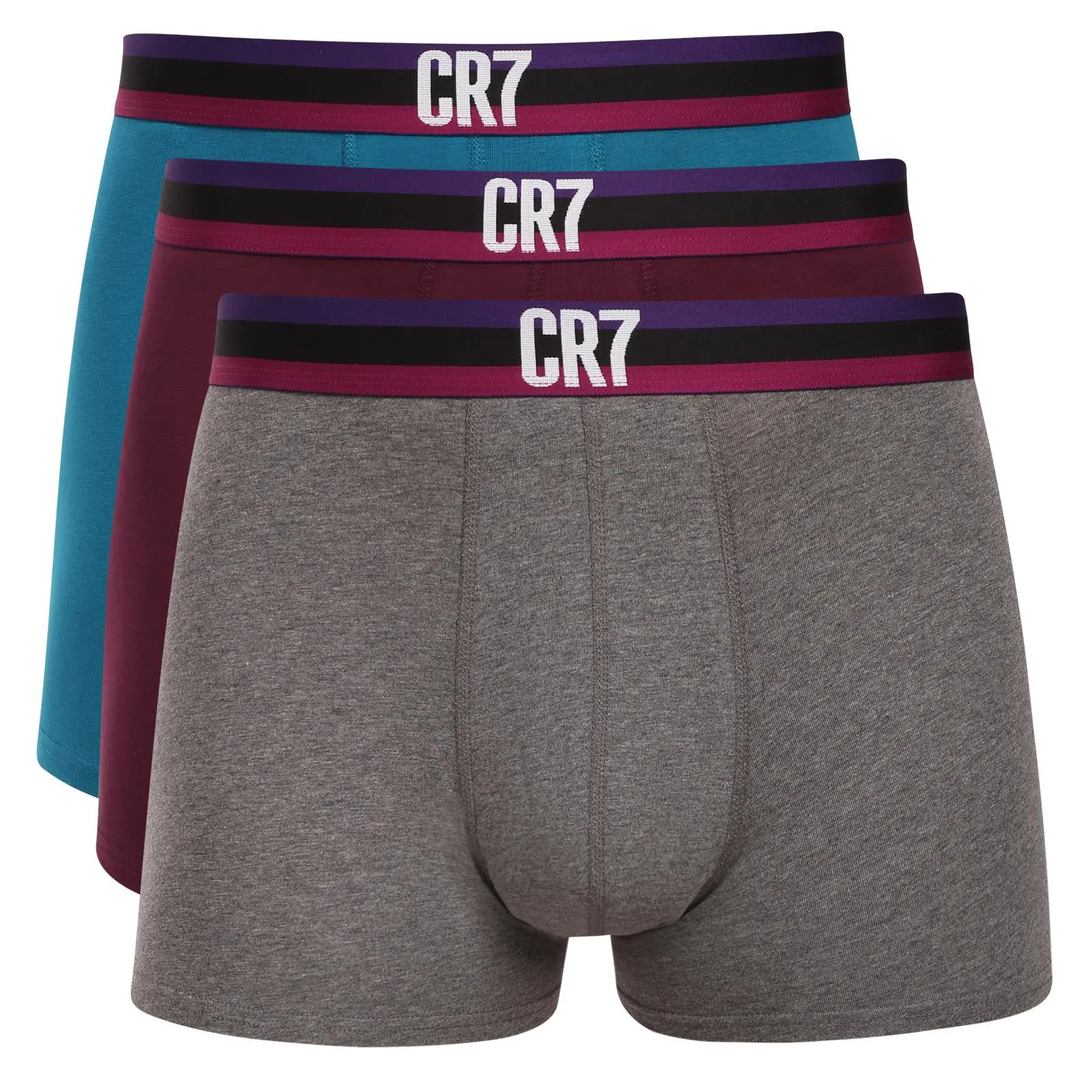 3PACK pánské boxerky CR7 vícebarevné (8100-49-2773) L, trenky / trenýrky
