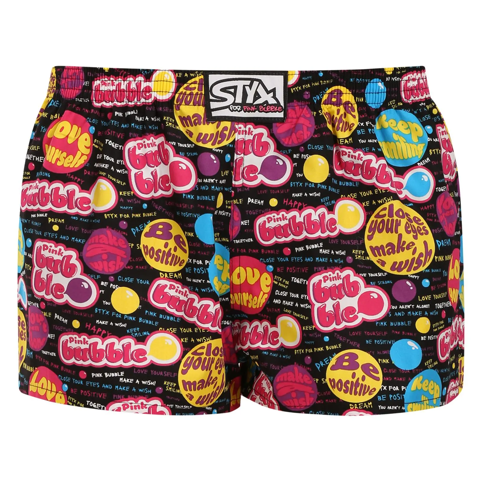 Dámské trenky Styx art klasická guma Pink Bubble (K1857)
