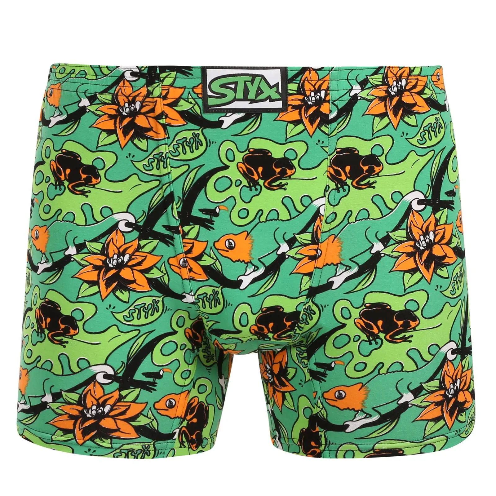 Pánské boxerky Styx long art klasická guma tropic (FN1557) M, trenky / trenýrky