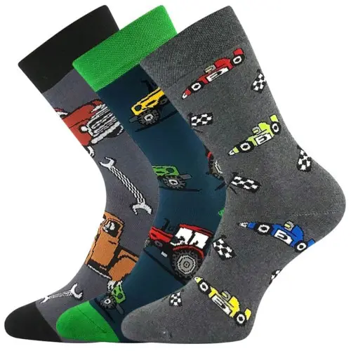 3PACK dětské ponožky Boma vícebarevné (Sibiř 08 - mix A)