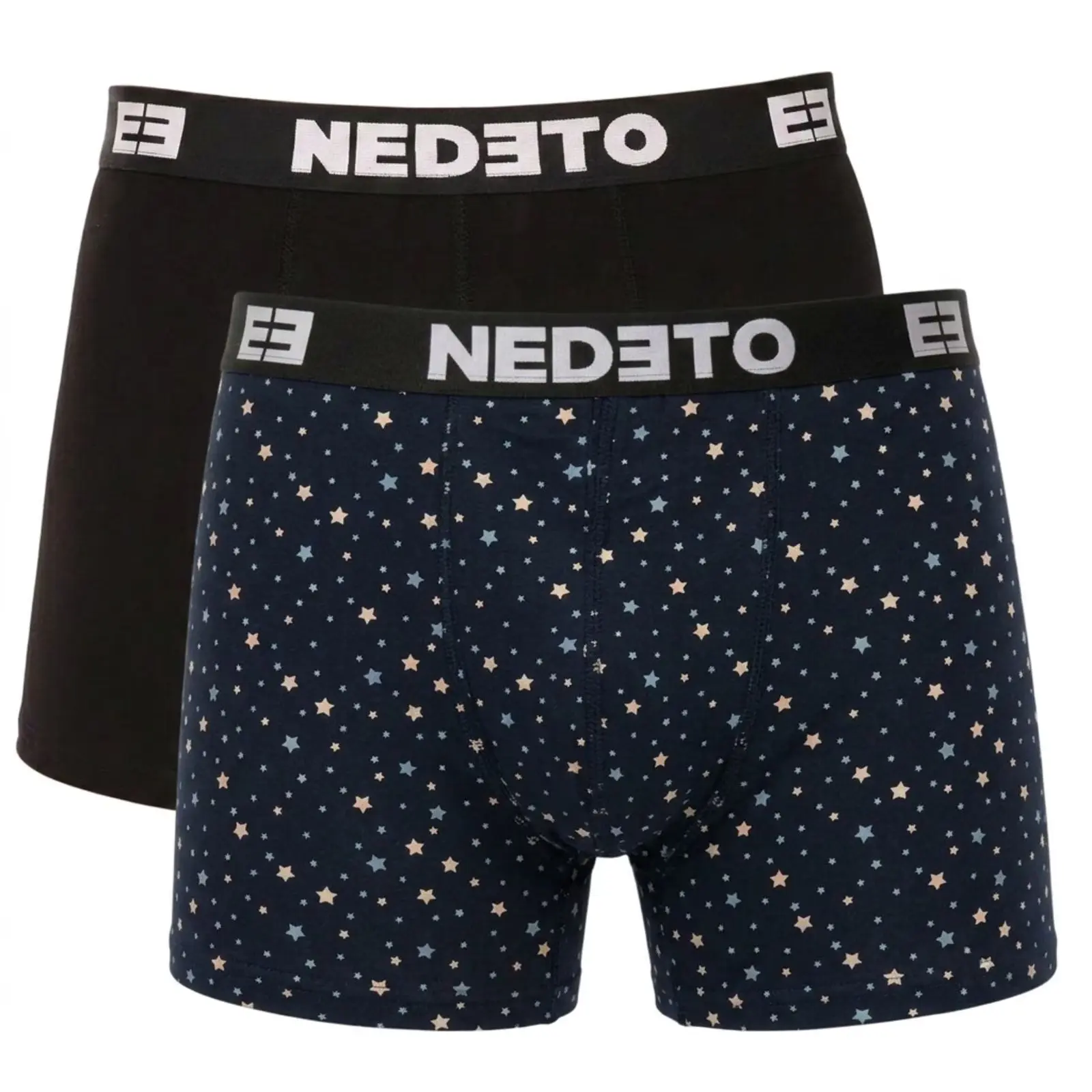 2PACK pánské boxerky Nedeto vícebarevné (2NBV11) 5XL, trenky / trenýrky