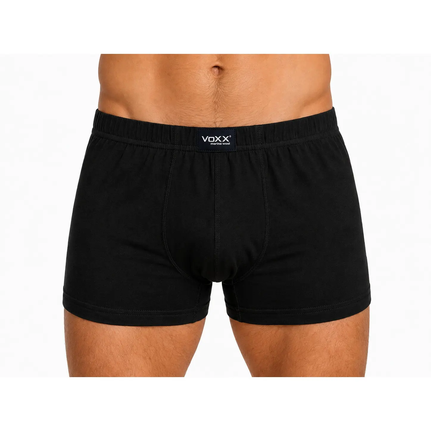 Trenky Boxerky funkční pánské MERINOWOOL 05 ČERNÉ vel.