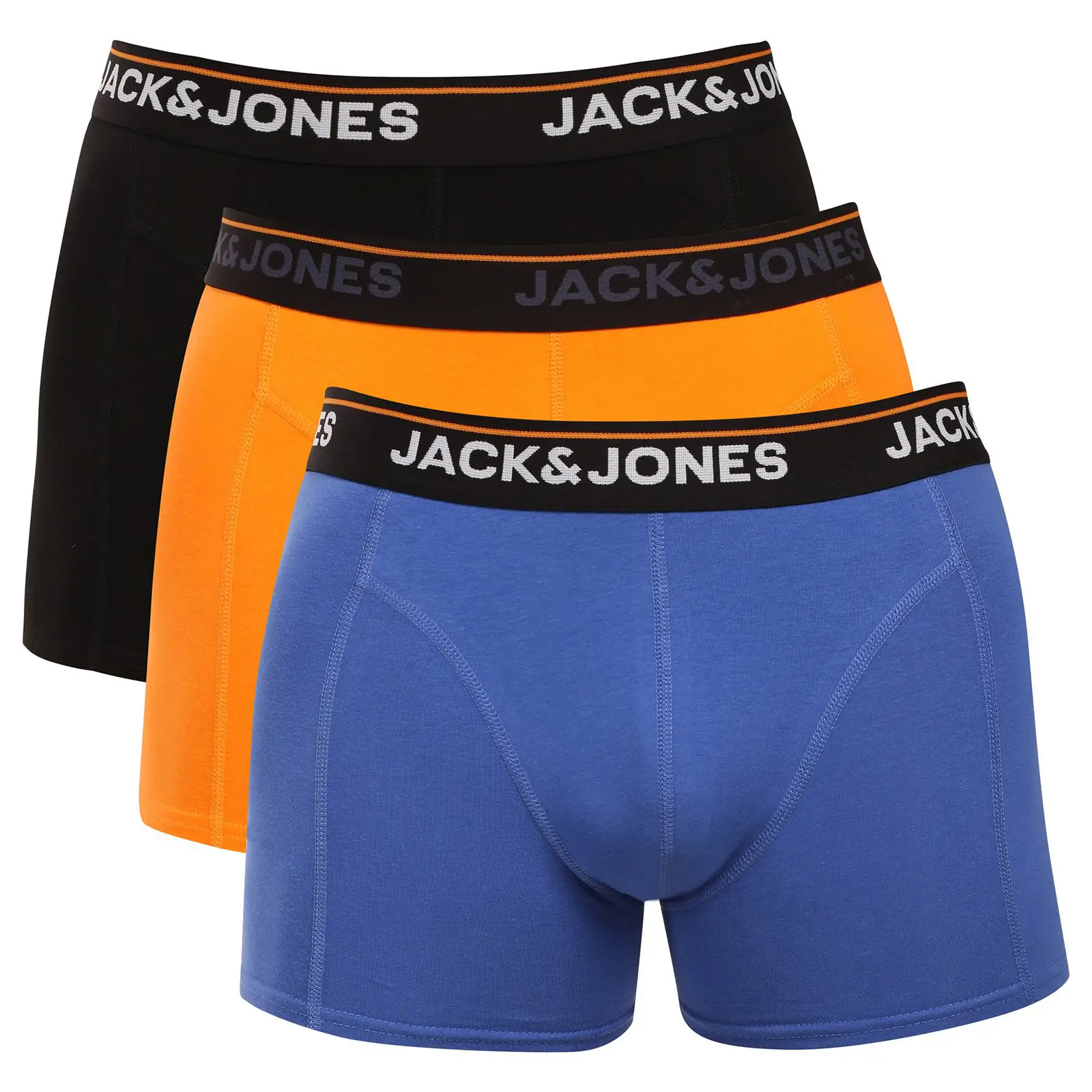 3PACK pánské boxerky Jack and Jones vícebarevné (12291648-Beau Blue)