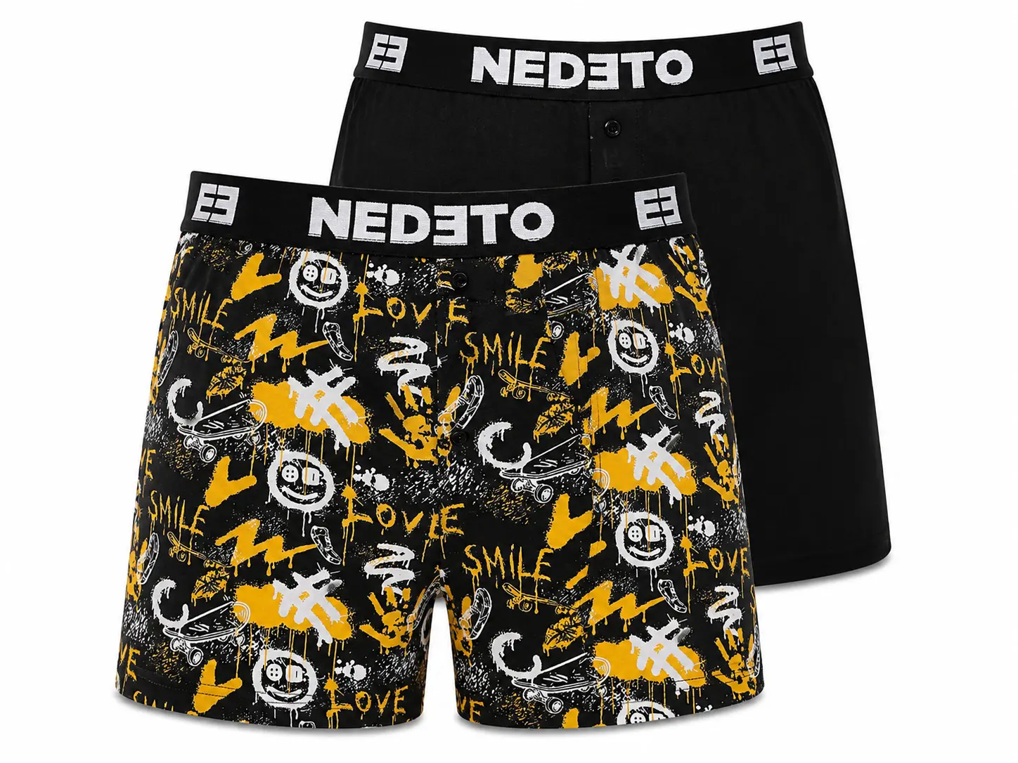 2PACK pánské trenky Nedeto vícebarevné (2NGV13)
