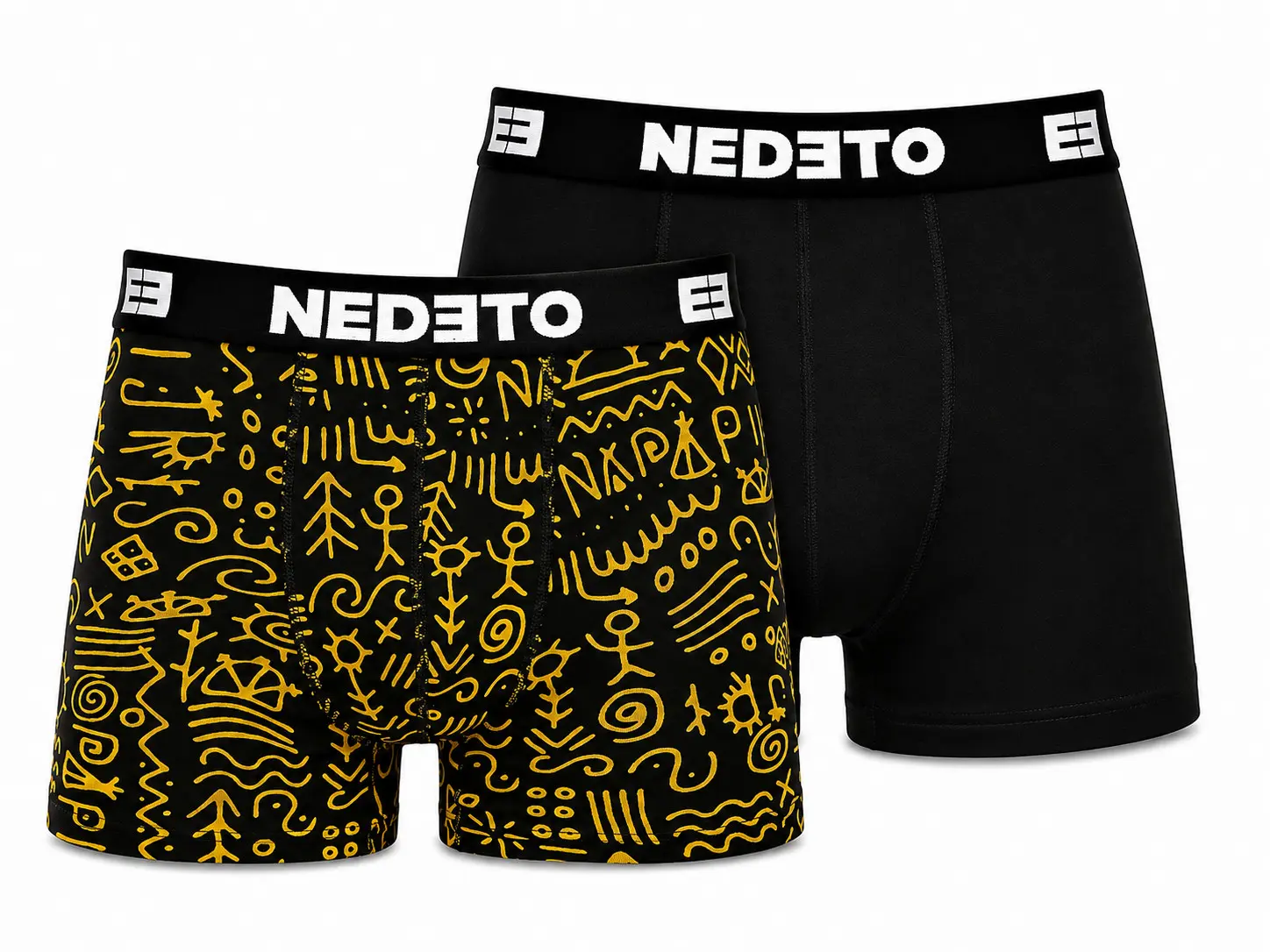 2PACK pánské boxerky Nedeto vícebarevné (2NBV25)
