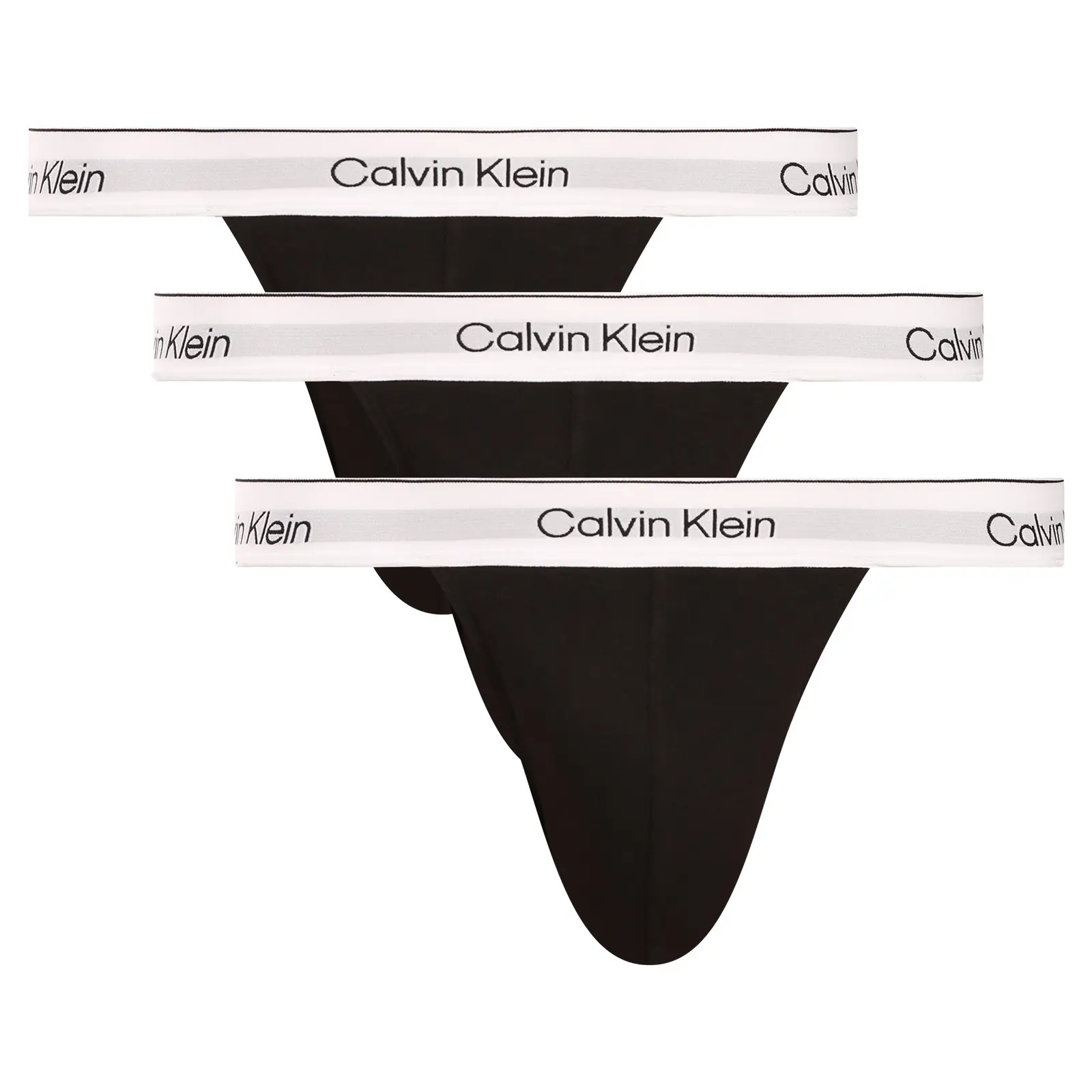 3PACK pánské jocksy Calvin Klein černé (NB4382-UB1)