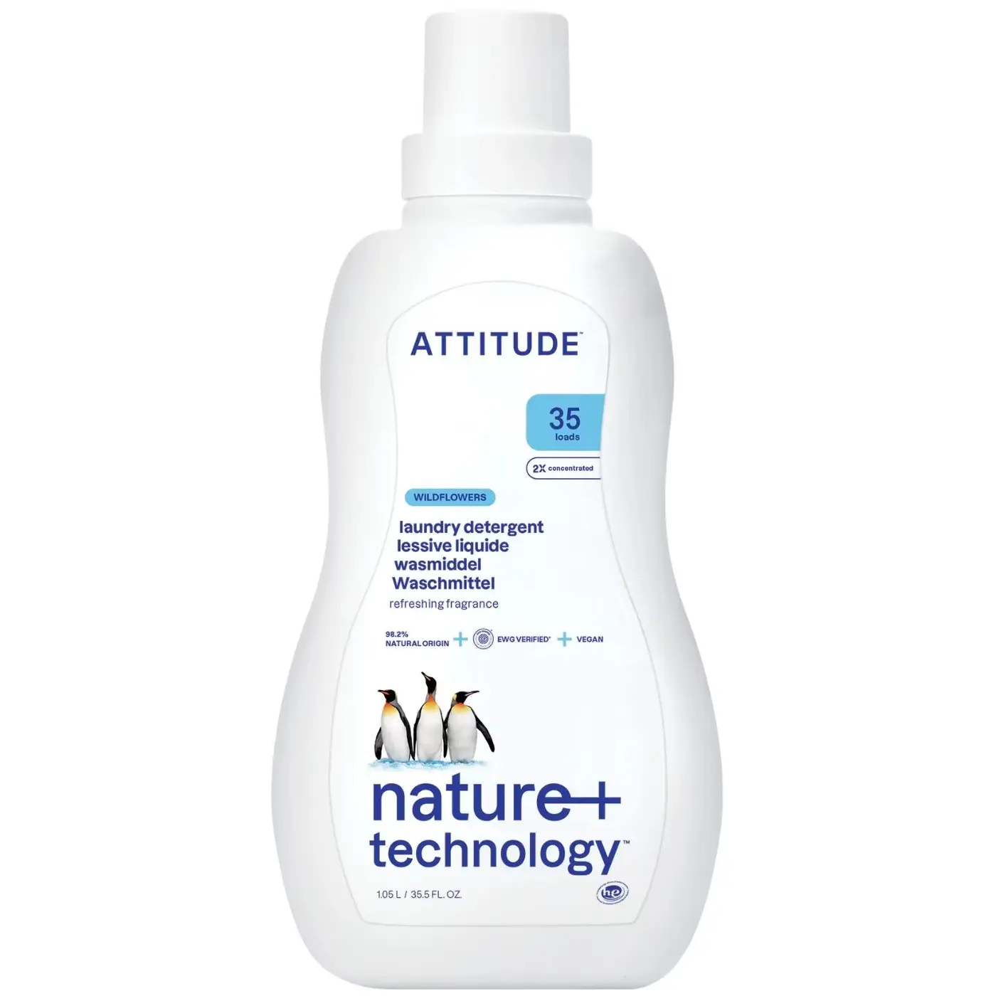 ATTITUDE Prací gel 1050 ml - Luční květy, 35 dávek, Ekologický