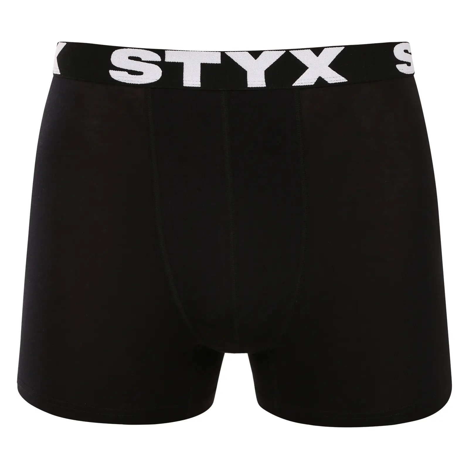 Pánské merino boxerky Styx sportovní guma černé (GT0960) M, trenky / trenýrky