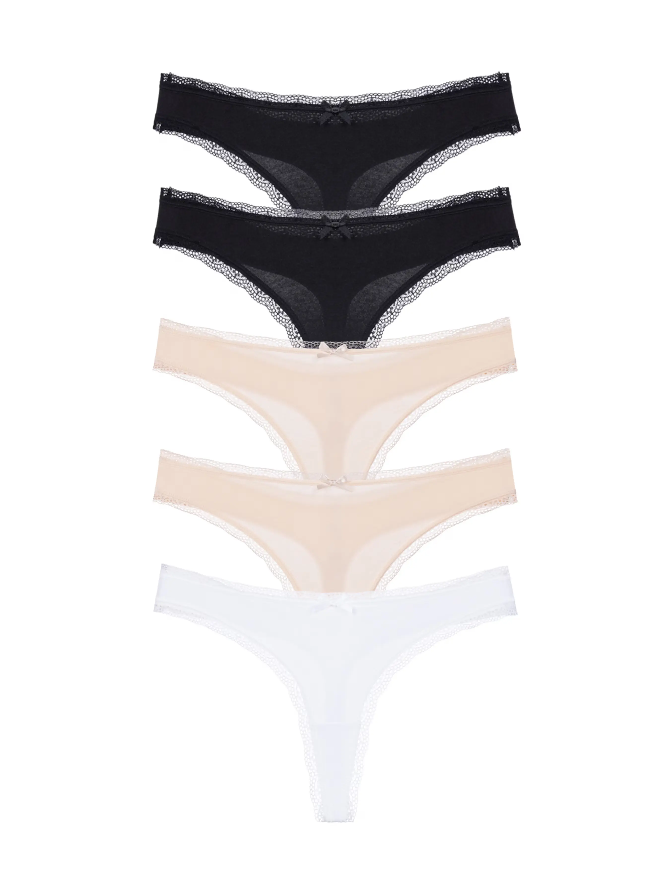 5PACK dámská tanga Dorina Essential Cotton vícebarevná (DCTH0013CO035-5X0039)