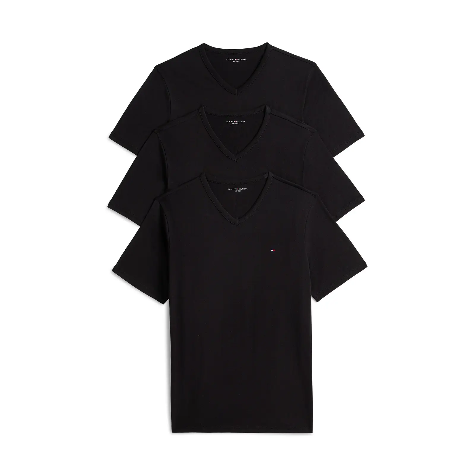 3PACK pánské tričko Tommy Hilfiger černé (UM0UM03865 0XK)