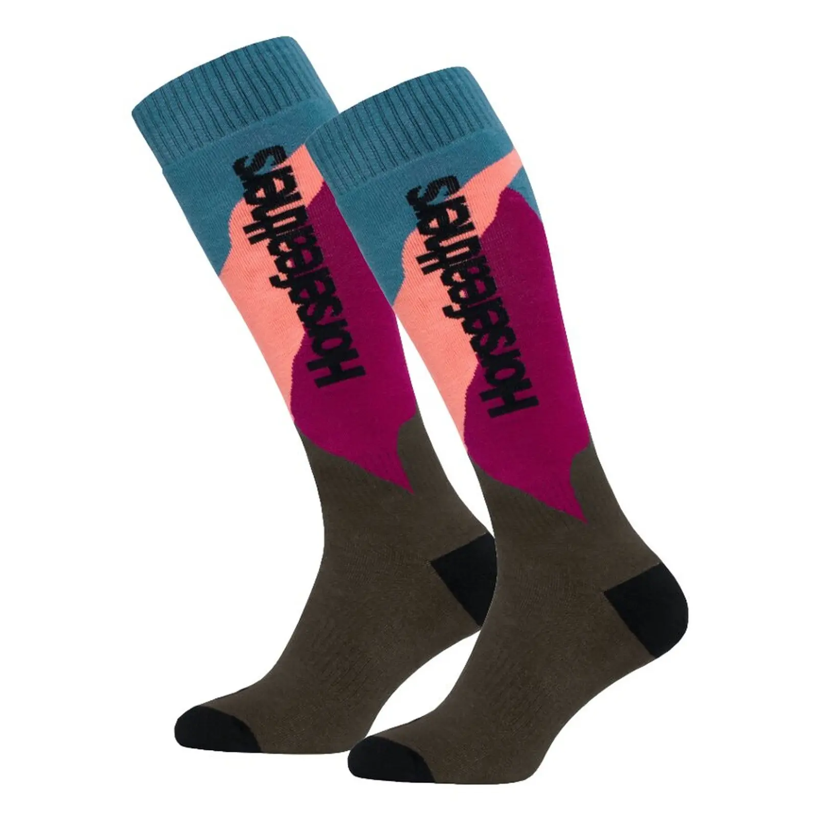 Ponožky Horsefeathers Capella Adriatic Blue snowboardové vícebarevné (AW161D)