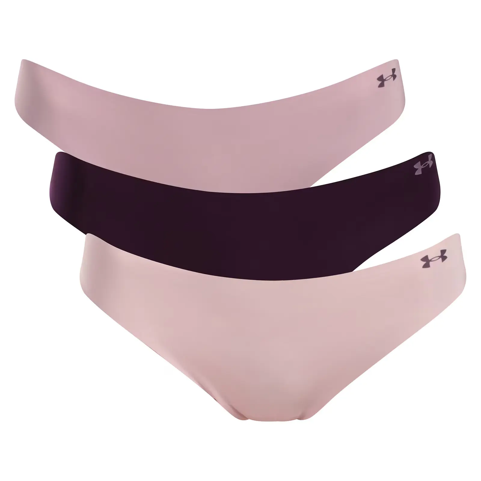 3PACK dámská tanga Under Armour bezešvá vícebarevná (1383893 647) XS