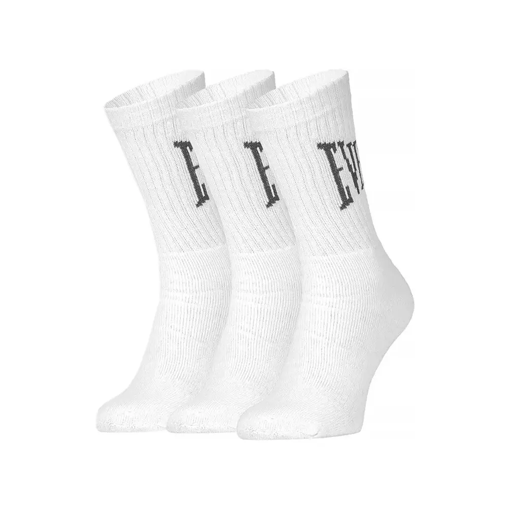 3PACK ponožky Everlast vysoké bílé (SKT001-02)