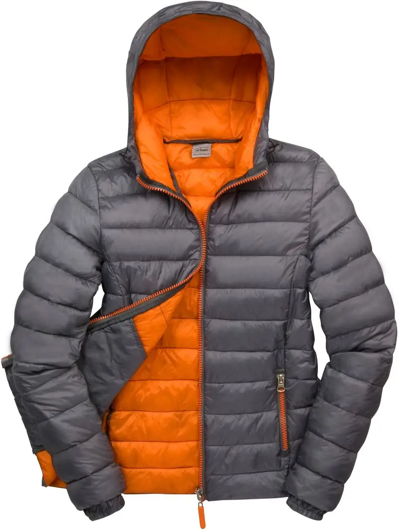Dámská prošívaná bunda "SnowBird" - grey/orange