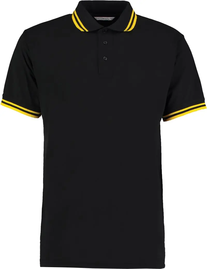 Pánské kontrastní piqué polo -
