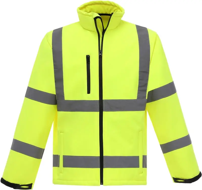 Hi-Vis softshellová bunda - hi vis yellow