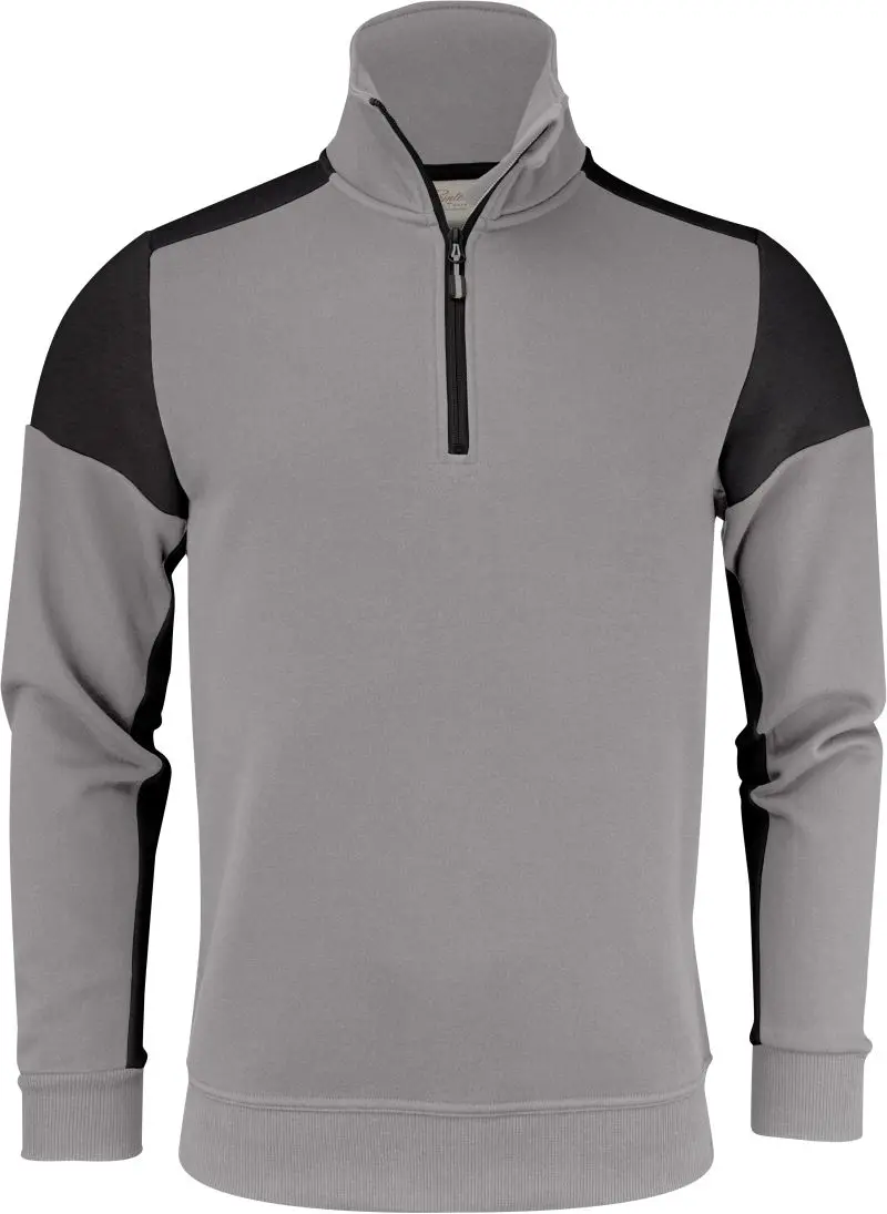 Mikina s 1/4 zipem - anthracite/black