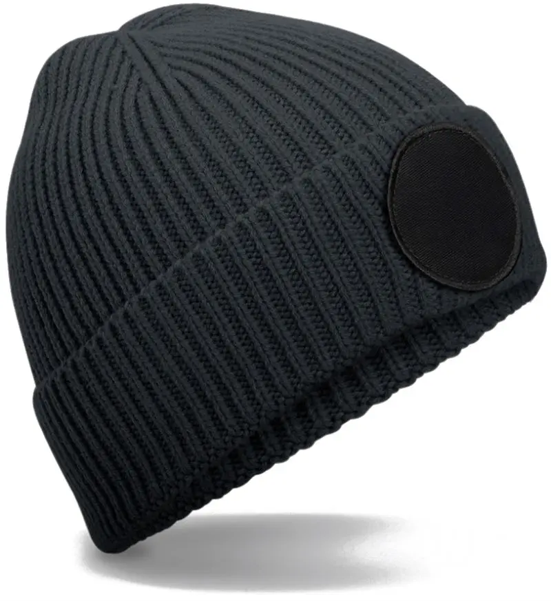 Čepice s kruhovou nášivkou - graphite grey/black