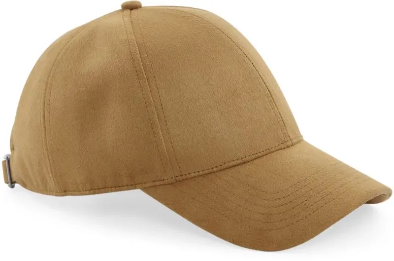 6 panelová kšiltovka "Faux Suede" - caramel