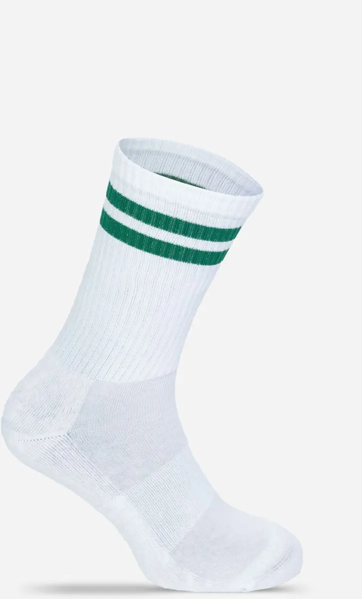 Tenisové ponožky "Basic" - white/green