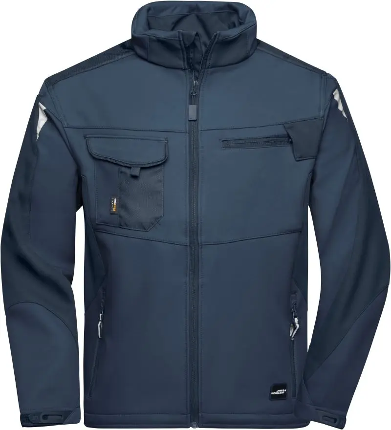 Pracovní letní softshellová bunda - Strong - navy/navy