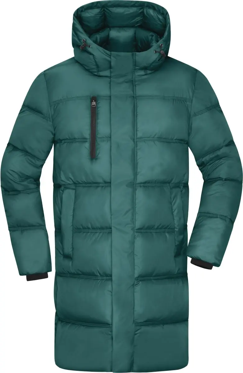Pánský zimní kabát - smoky green