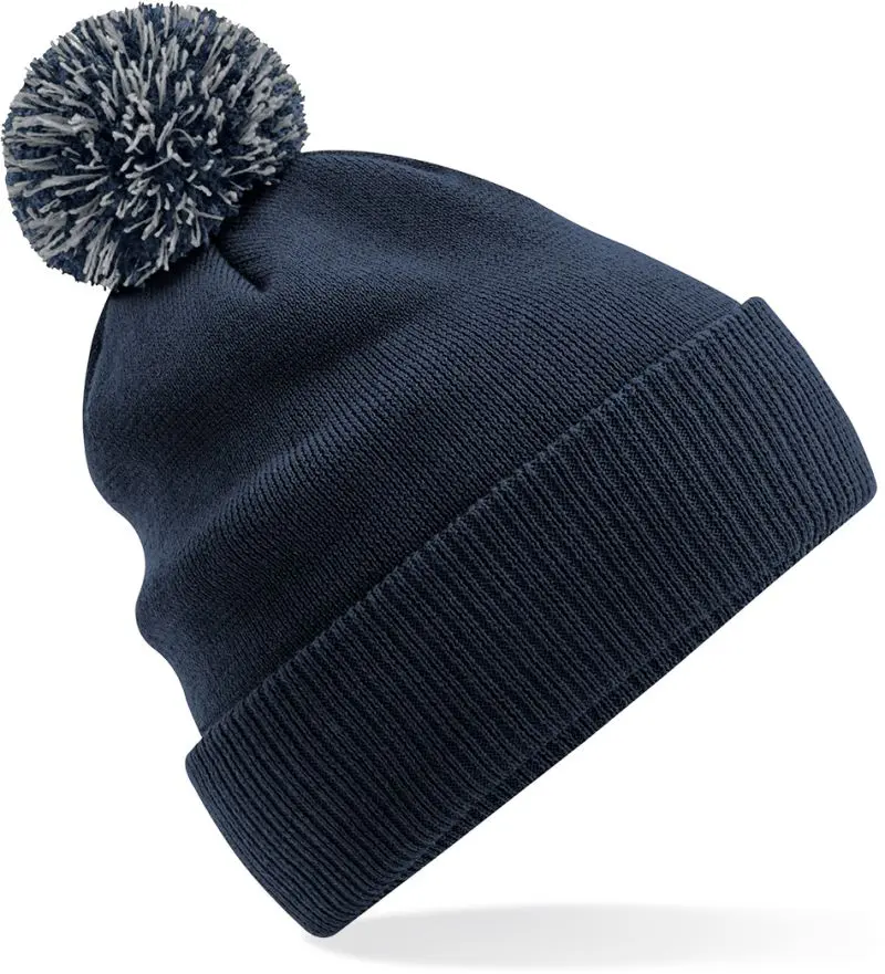 Dětská pletená čepice "Snowstar®" - french navy/light grey