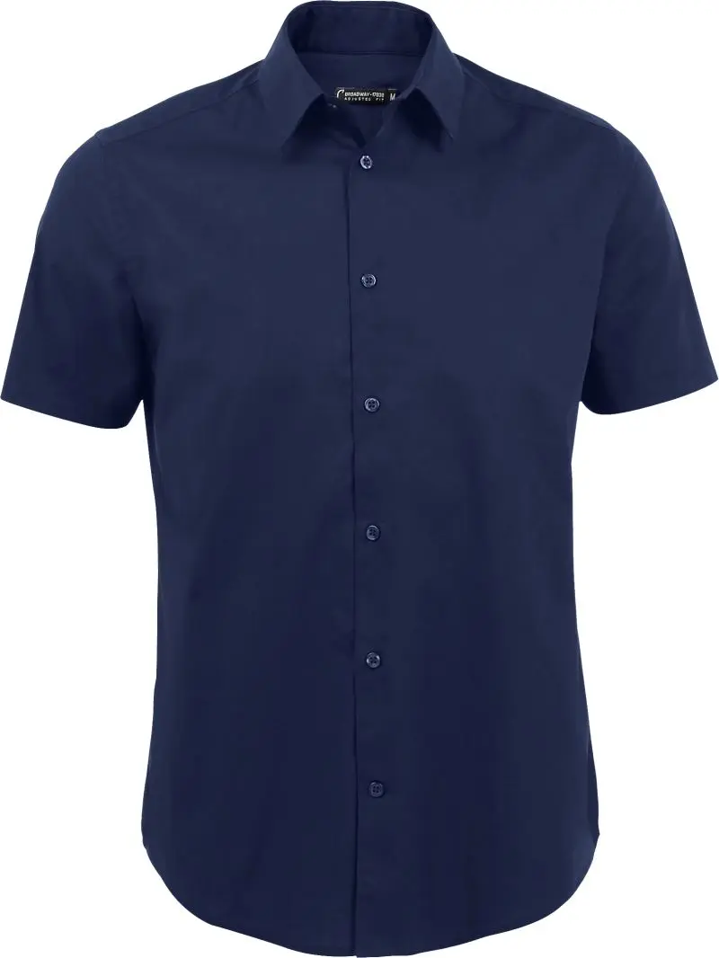 Elastická košile s krátkým rukávem - dark blue