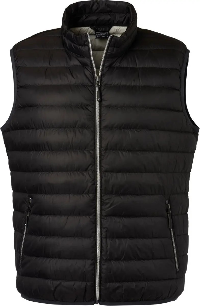 Pánská péřová vesta - black/silver