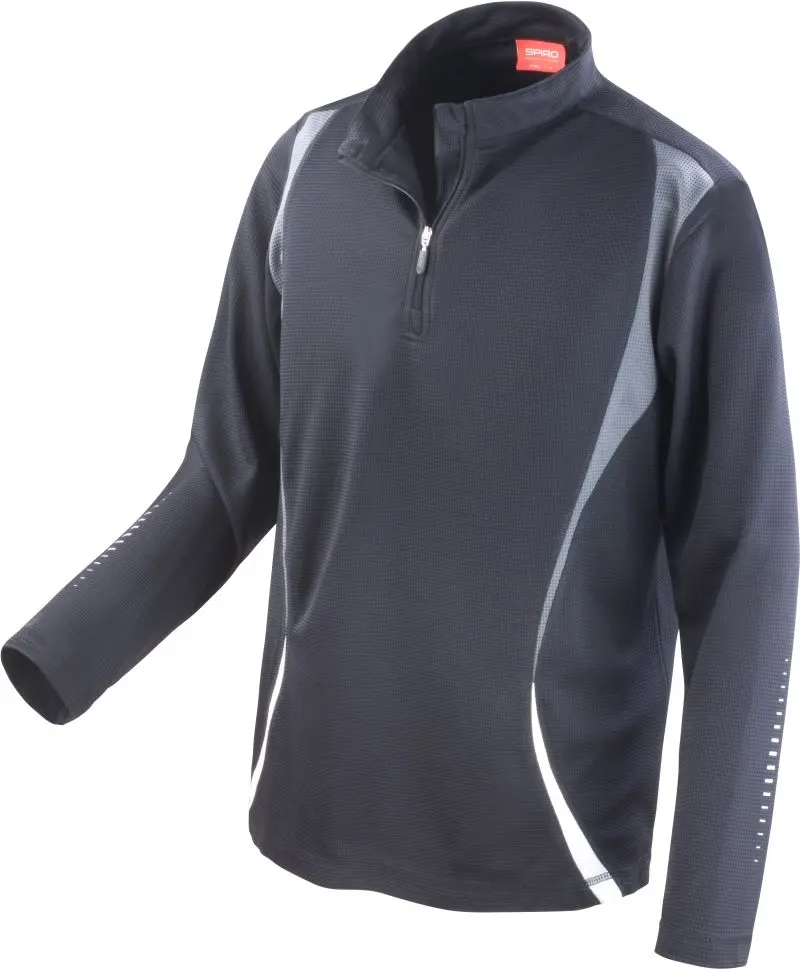 Tréninkový top s "1/4" zip s dlouhým rukávem -
