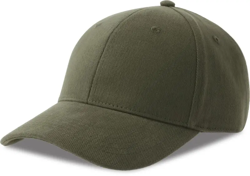6 panelová kšiltovka z těžké bavlny - olive
