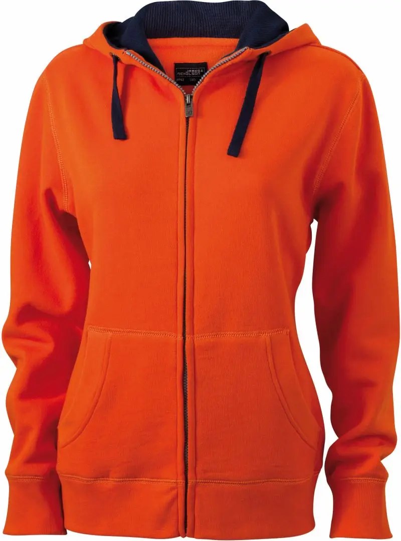 Dámská mikina s kapucí "Lifestyle" - dark orange/navy