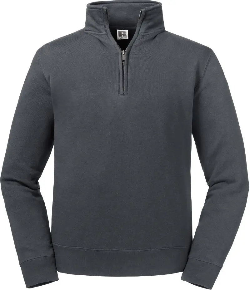 Mikina s 1/4 zipem "Authentic" - convoy grey