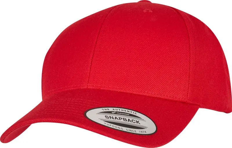 6 panelová Snapback kšiltovka - red