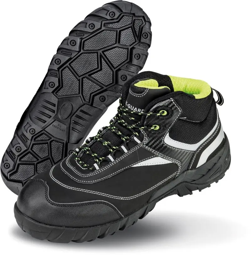 Bezpečnostní boty "Blackwatch" - black/silver