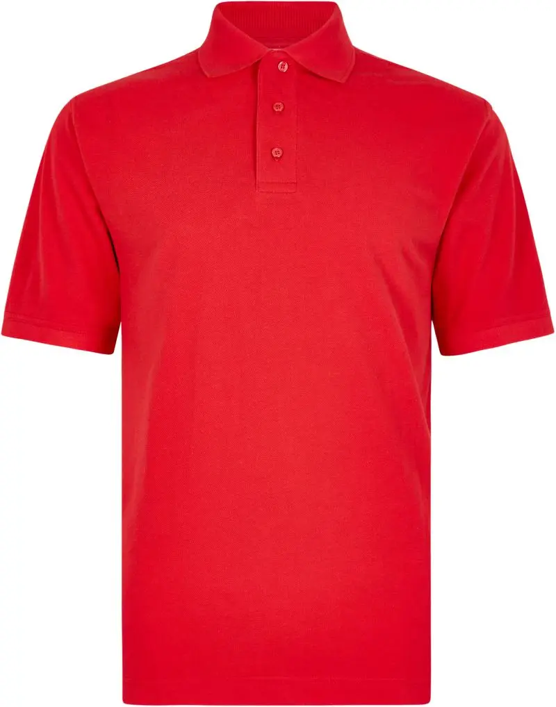 Pánské piqué polo "Superwash" - tomato red