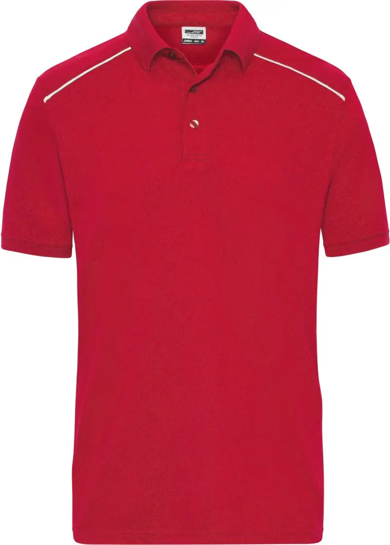 Pánské pracovní piqué polo "Solid" - red